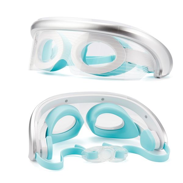 

3 colors led light therapy eyes mask massager pn treatment 40 warm massage spa vibration led face mask eye wrinkle removal