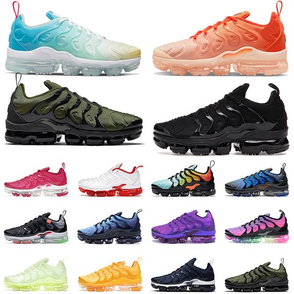 

big size 36-47 plus tn running shoes tns men women triple black obsidian since 1972 orange gradients pink womens mens sports sneakers traine