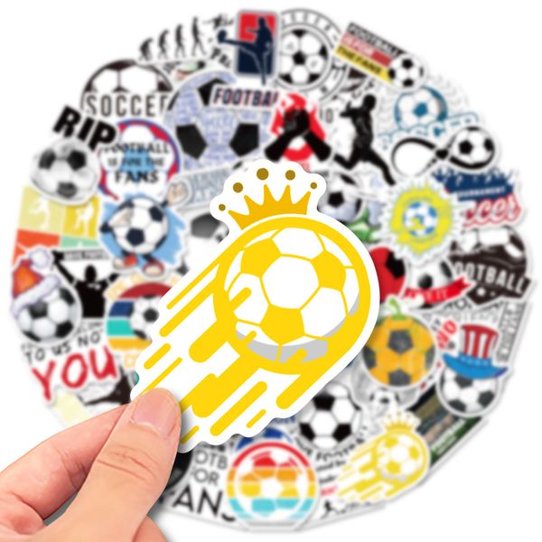 

50pcs football stickers non-random for car bike luggage sticker lapskateboard motor water bottle snowboard wall decals kids gifts