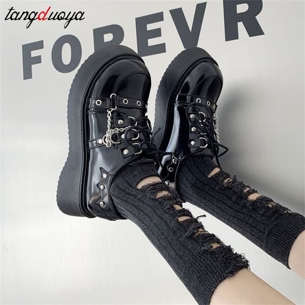

sepatu platform musim semi seragam sekolah siswa jk lolita wanita anak perempuan ujung bulat cinta mary 220614, Black