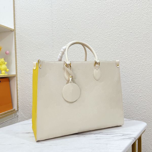 

fashion tote bag trendy womens bags colorblock embossed letter design handbag