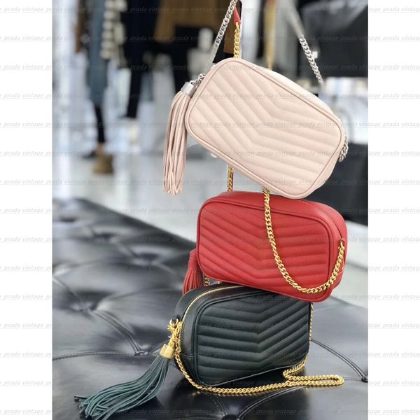 Couro genuíno de alta qualidade LOU bolsa de ombro para câmera pequena bolsa masculina feminina bolsa crossbody designer de luxo mylon carteira de compras fashion estojos bolsos para cartão bolsa de mão