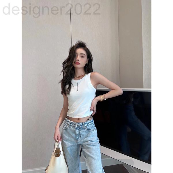 

women's tanks & camis designer aw22ss spring and summer vest worn on the outside inside. the pressure slim fit style different from p8y, White