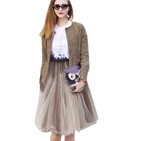 

skirts 2022 women fashion vintage high waist ball gown midi swing skirt a-line knee length s-xl b7pj#, Black