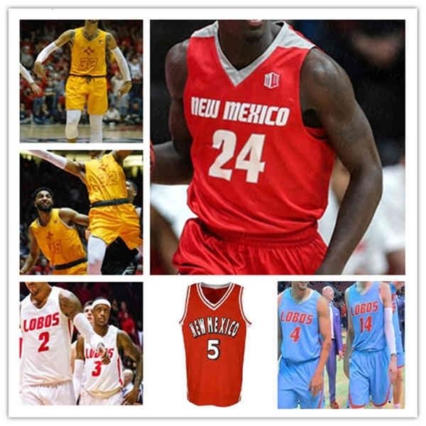 Chen37 Custom 2021 Basquete Novo México Lobos College Jerseys Jaquan Lyle Corey Manigault Carlton Bragg Jr. Keith McGee Vante Hendrix Caldwell 4xl