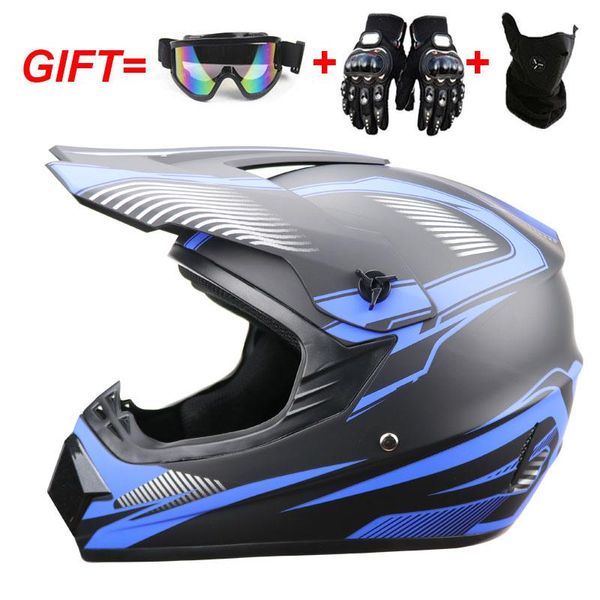 Motorradhelme Senden Sie 3 kostenlose Geschenke Offroad-Helm DOT Motocross Professionelles Motorradrennen Dirt Bike Full Face Moto