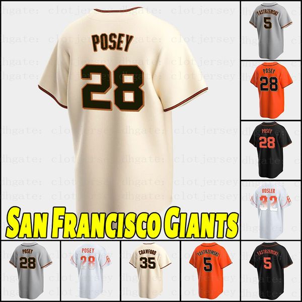 

sf giants custom 28 buster posey jerseys 35 crawford brandon belt will clark willie mays willie mccovey blank quality throwback orange black, Blue;black