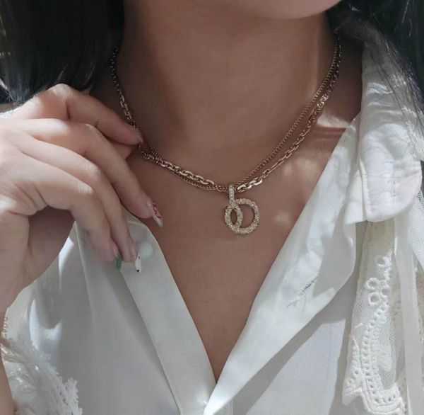 

fashion gold charm necklaces chokers for women mens party jewelry for couples lovers engagement gift, Silver