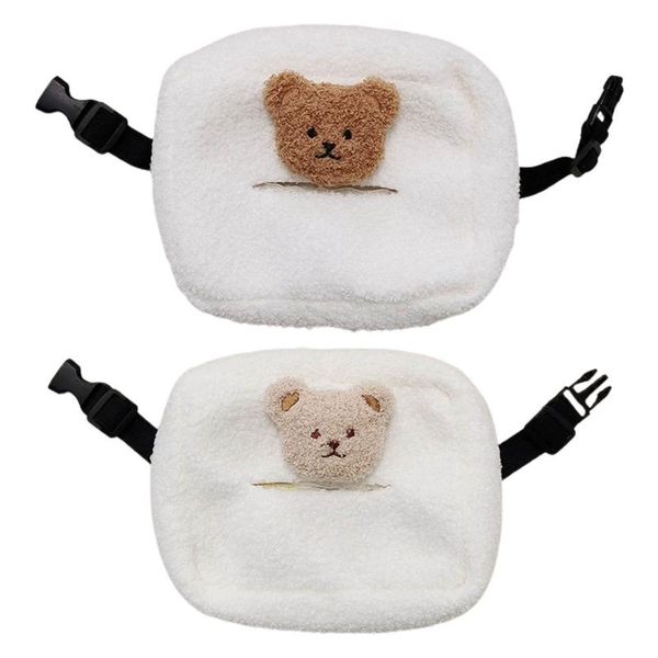 Accessori per parti di passeggino Simpatico animale Cartone animato Orso Scatola di fazzoletti di peluche Tovaglioli per auto Porta asciugamani di carta Caso Compleanno Regalo di Natale Decorazioni per la casa G99