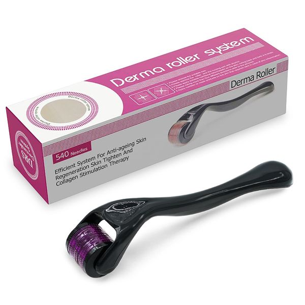 Hautmassage-Mikronadel-Roller Micro 540 echte Nadeln Derma-Roller Gesichtstherapie-Werkzeuge Gesunde Pflegemaschine Titan-Mikronadeln für das Gesicht