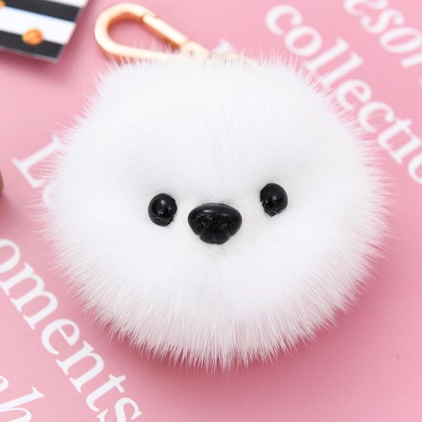 Schlüsselanhänger Lively Real Schlüsselanhänger Niedliche Cartoons Pomeranian Schlüsselanhänger Frauen Tasche Ornament Spielzeug Trendy Schlüsselband Emo Schmuck Geschenke