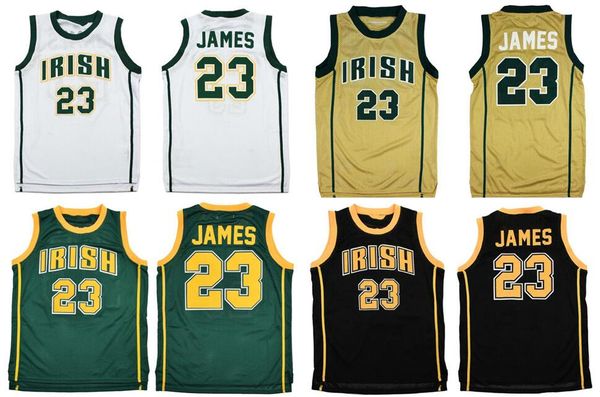 Genähtes 23 James Basketball-Trikot S-6XL High School Mesh Hardwoods Classics Retro-Version Herren Damen Jugend-Trikots