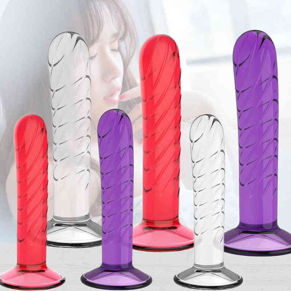 NXY DILDO DONGS мягкий желе реалистичный дилдо секс -игрушки для женщин всасывающий чашка Христаллическое поддельное пенис