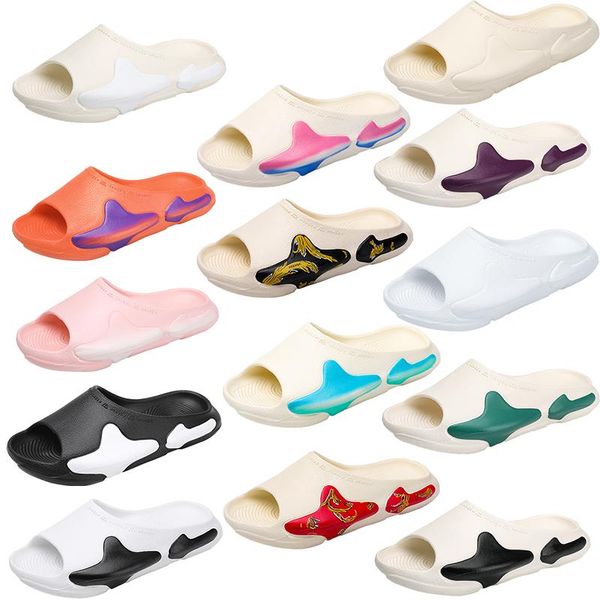 

designer slipper men eva rubber woman triple beige resin desert sand pure pattern slippers mens womens west slides large size 36-47, Black