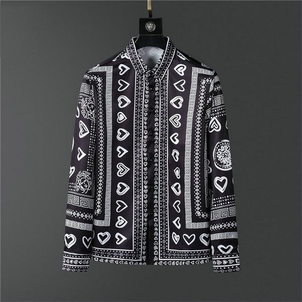 

designer mens shirts fashion casual printed super button up shirt long sleeve womens shirts multiple styles autumn wear #hc35, White;black