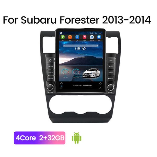 Stereo da 9 pollici per auto Android GPS Navi per Subaru XR Forester Impreza 2013 2014 con WIFI USB
