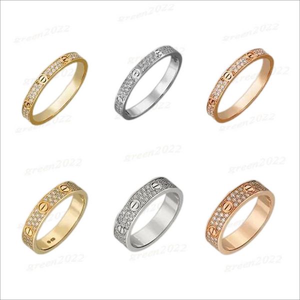 

love screw Ring Classic Luxury Designer Jewelry Women Diamonds Gold Rings Titanium Steel Alloy Gold-Plated Accessories Never Fade Not Allergic AAA+
