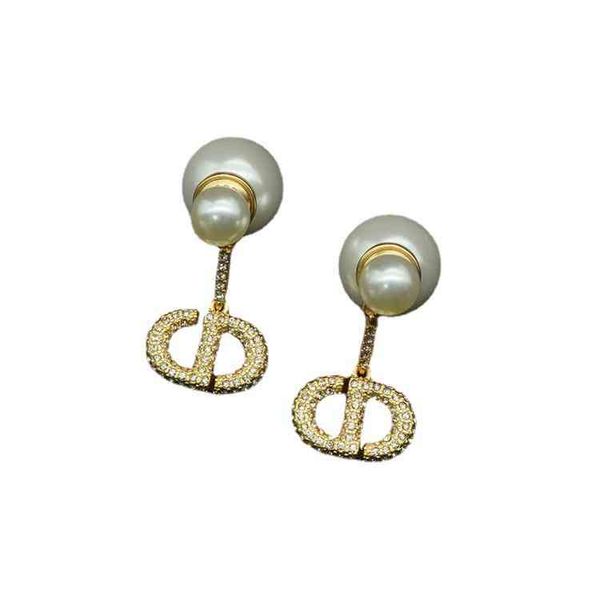

alphabet red pearl love tassel star earrings live broadcast with goods, Black