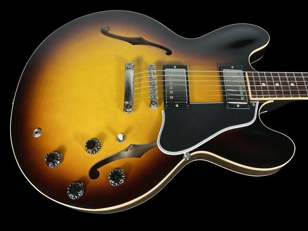 

s-335 dot semi-hollow plain gloss ~vintage burst electric guitar