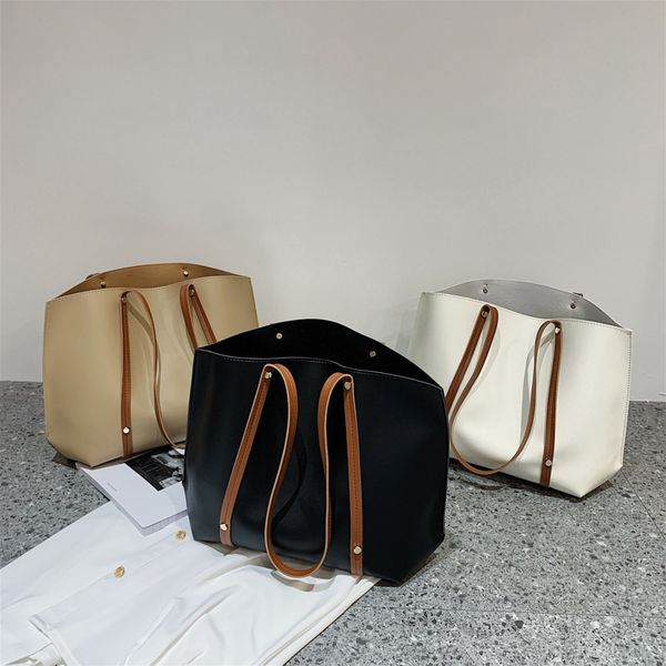 

women shopping bags fashion casual womens bag handbag totes high-capacity pu oxford large volume wholesale simplicity s994