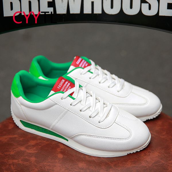 

couple men sneakers lightweight white sport running leather shoes comfortable casual students boys girls walking tennis, Red;white