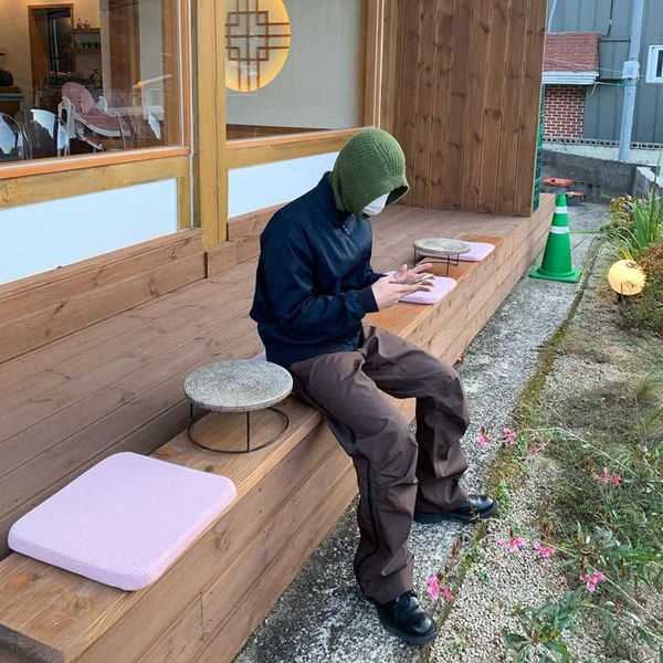 

reddish brown side zipper gr10k functional niche tooling pants kidmilli same loose straight tube vibe style, Black