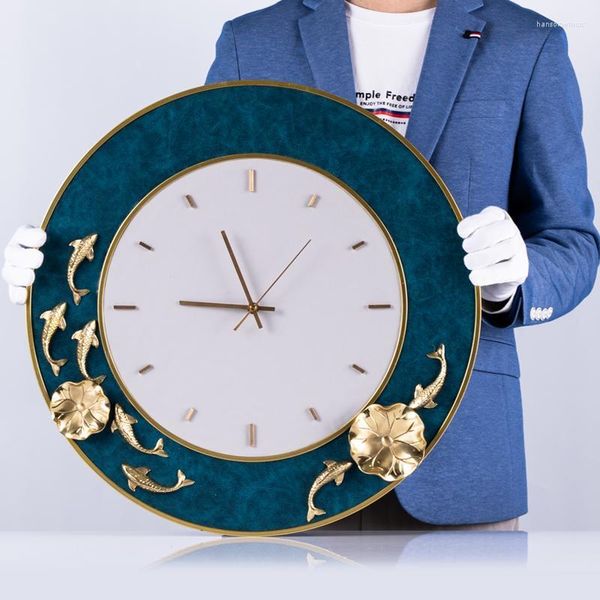 Настенные часы декоративные часы в европейском стиле творческий тихой электронная гостиная Zegar Na Sciane Home Collection QAB50WC
