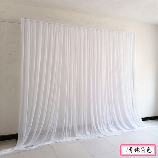 10ftx20ft gelo de seda de seda chiffon cenários de casamento painéis pendurados cortinas home party decoração casamento drapejar eventos de fundo pano material material