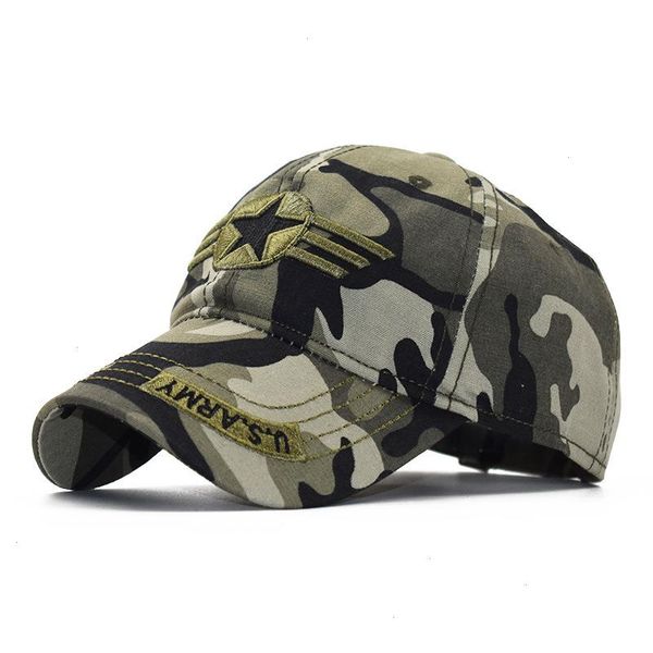 Homem de beisebol do exército dos EUA CAMO CAMO CASQUETTE HOMME Mulheres Camuflagem Pesca Snapback Tactical Trucker Desert Hat Hat Hat