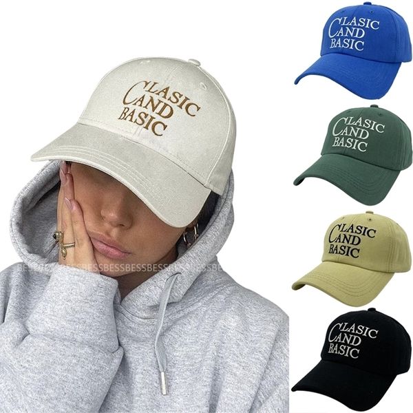 

cotton baseball cap for women men fashion cap hip hop hats lettter embroidery summer sun hats casquette homme 220701, Blue;gray