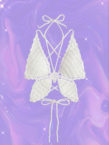 

plain crochet cover up c1td#, White;black