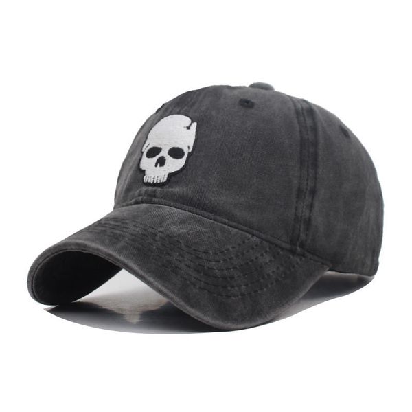 Algodão Vintage Skull Men's Baseball Cap Hats for Men Caps Bone Casquette Masculino verão Gorras Trucker Women Hat 220513