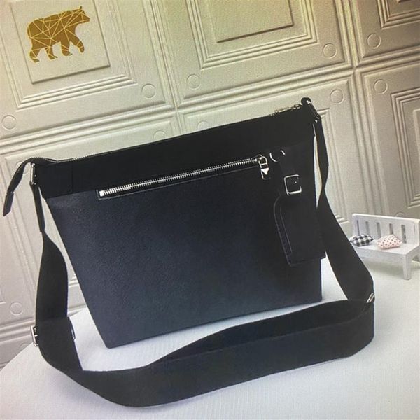 

n40003 mick pm small men messenger bag business casual crossbody bag damier graphite canvas classic black leather man shoulder bag269f