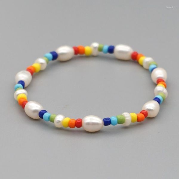 Fili di perline 2022 coreano colorato perline braccialetto per le donne Summer Beach braccialetti di amicizia fatti a mano Boho gioielli di perle regalo Fawn22