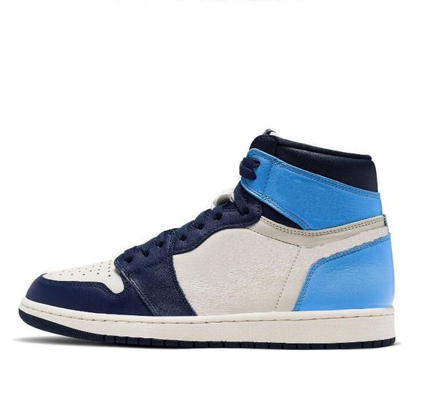 

2022 new basketball shoes jumpman 1 1s og high pine green black court purple royal bred toe nc obsidian unc game basketball sneakers trainer