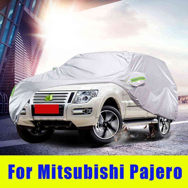 Água à prova d'água Capas de carro ao ar livre Sunshade Dobrável neve para mitsubishi pajero v73 v77 v93 2004-2013 acessórios w220322