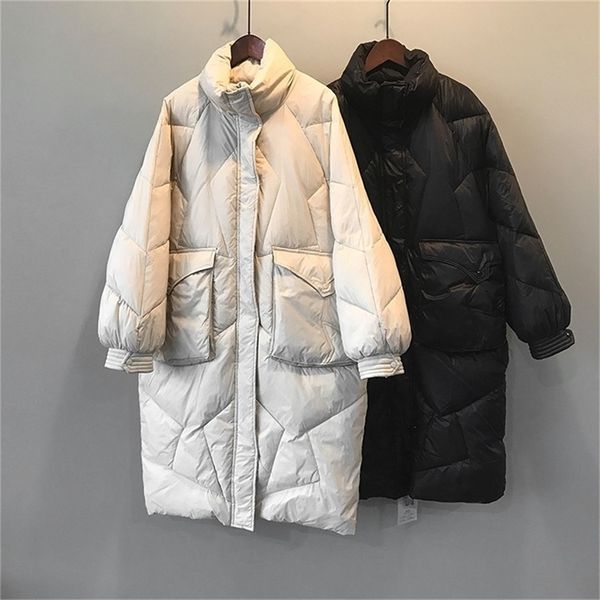 

women thick winter coat stand collar women long jacket coat oversized women warm coat outerwear female casaco feminino 201019, Black;brown