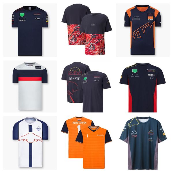 

summer new short-sleeved 2022f1 racing team quick-drying shirt with the same custom