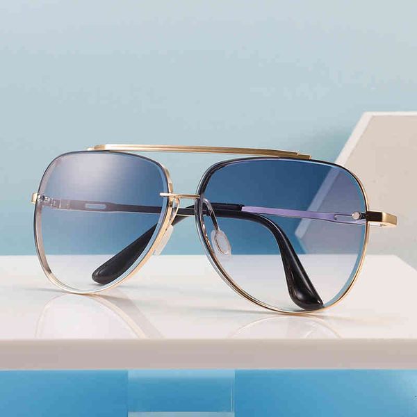 

sunglasses 345 punk double beam personalized pilot metal street fashion sunglasses 0kvd, White;black
