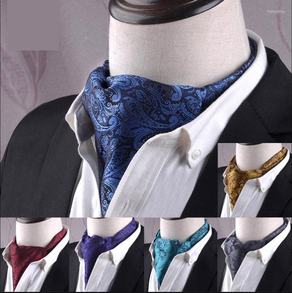Gravatas Borboletas Homens Vintage Bolinhas Casamento Formal Cravat Ascot Scrunch Estilo Britânico Poliéster Gravata de Pescoço LuxuryBow Fier22