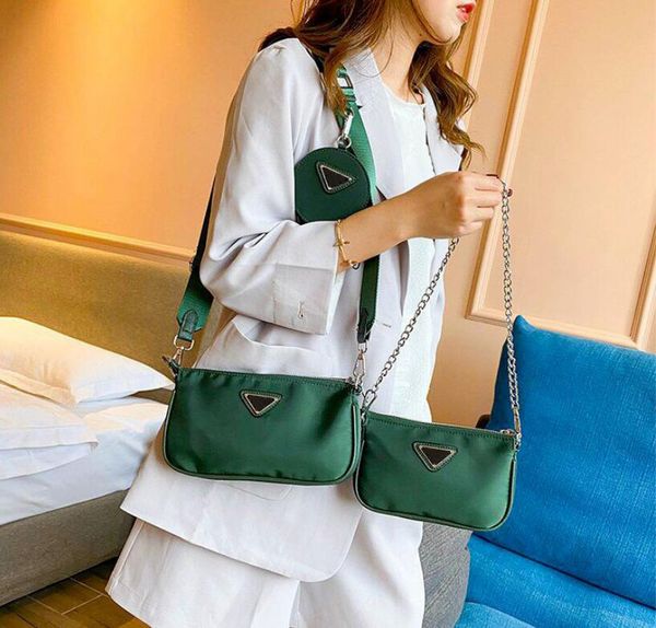 

nylon colors three piece set women bag style casual handbags fashion female messenger shoulder bags ladies cross body