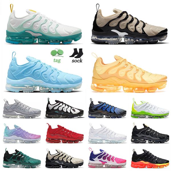 

2022 arrival tn plus running shoes light bone university gold graffey bubblegum cherry atlanta tns for men women sports sneakers 36-47