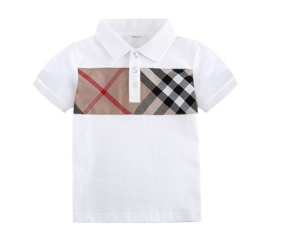 

new 2022 baby t-shirt for boy kids casual stripe shirt summer toddler boys lattice shirts for children 1-7 years y112, Blue