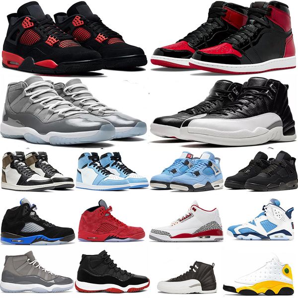 

men basketball shoes jumpman 4 4s red thunder 1s bred patient 5s racer blue 6s unc bordeaux 11s cool grey 12s playoffs 13s universite gold s