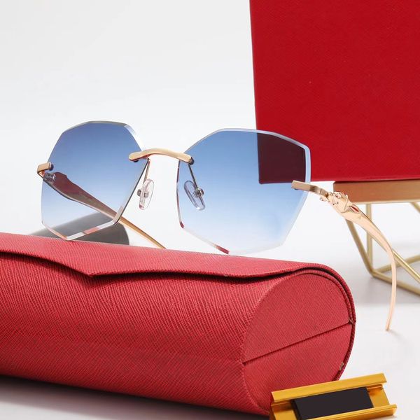 

luxurious sunglasses womens polarized fashion sport mens designer sunglasses carti polygon metal panther sun glasses uv400 unique personal e, White;black