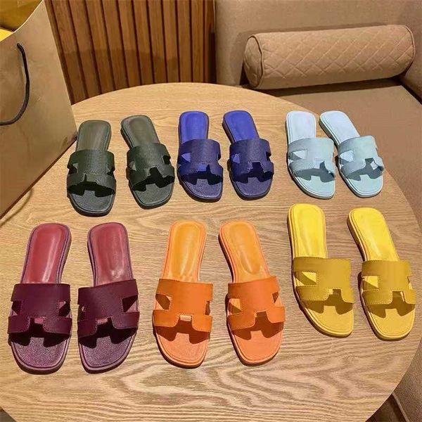 

oran sandal women summer slippers patent leather lychee crocodile skin maroon fonce khaki triple white brown classic black men slides