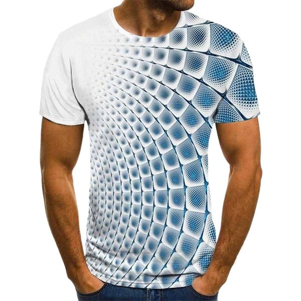 

men's tee t shirt shirt 3d print plaid checkered graphic 3d round neck party daily short sleeve regular fit basic comfortable big and, White;black