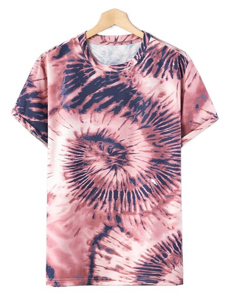 

men spiral tie dye tee u44g#, White;black