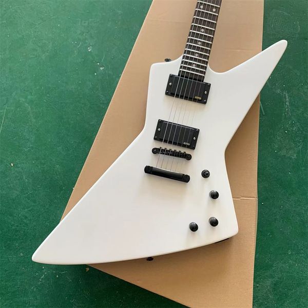 

goose shaped shaped electric guitar white body rosewood dot product can be changed color guitars guitarra
