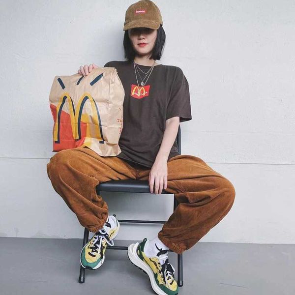 

coton shir shor sleeve loose, White;black